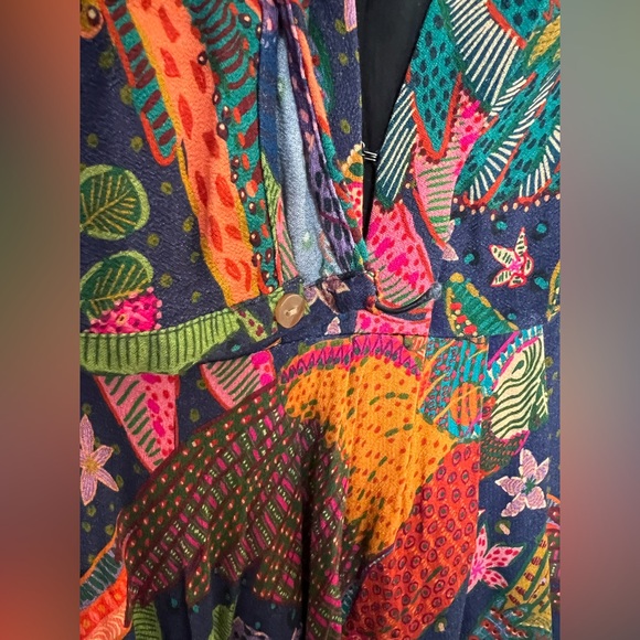 FARM Rio Cool Macaw Navy Floral Maxi Dress - Picture 9 of 12